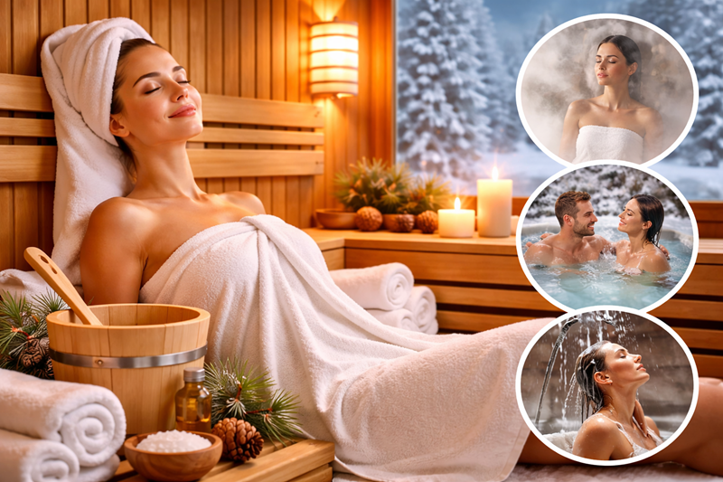 Read more about the article Heat Therapy Wonders of Winter: The Benefits of Sauna, Steam & Hydro Relaxation